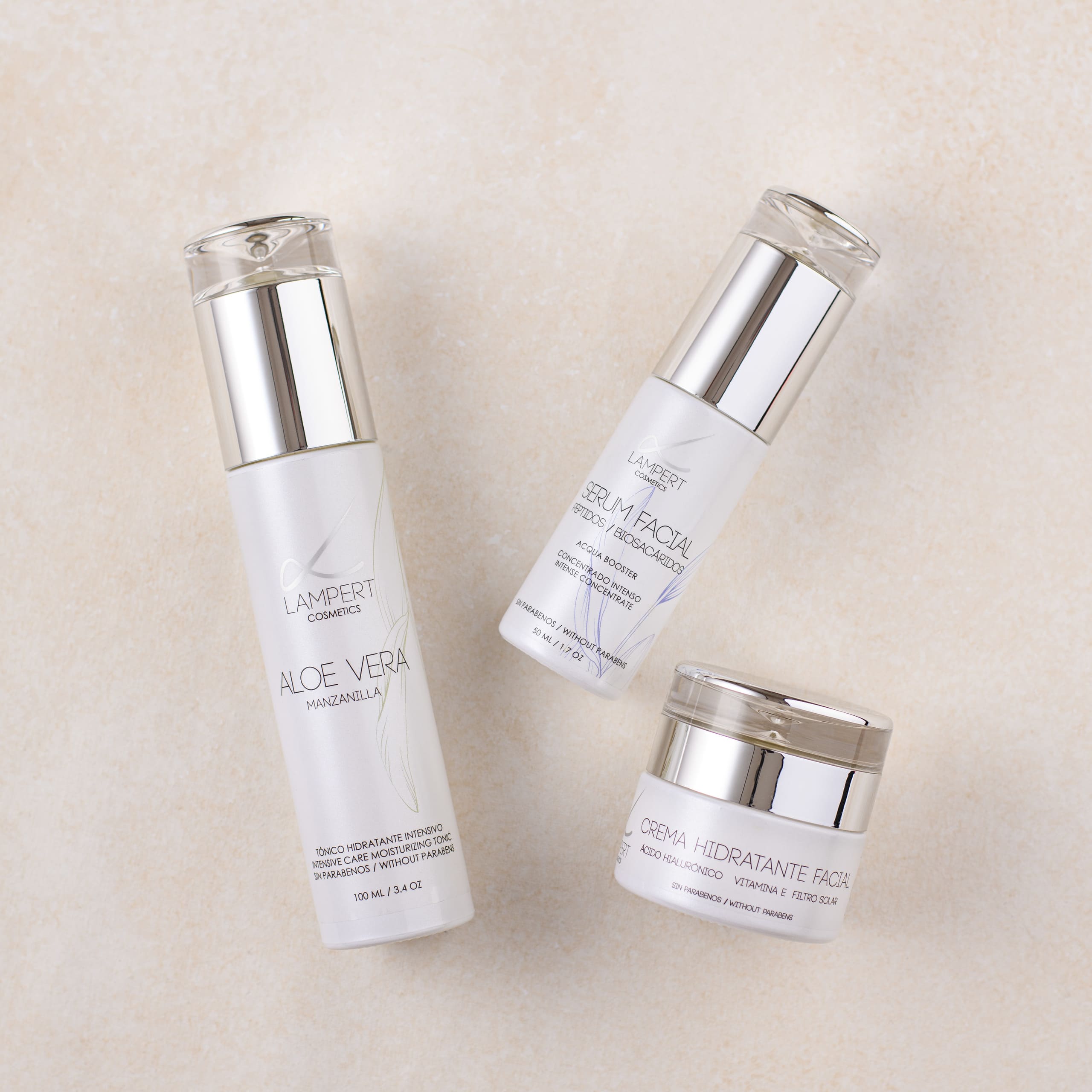 Skincare Gold Pack: Tónico Aloe Vera, Sérum y Crema Hidratante