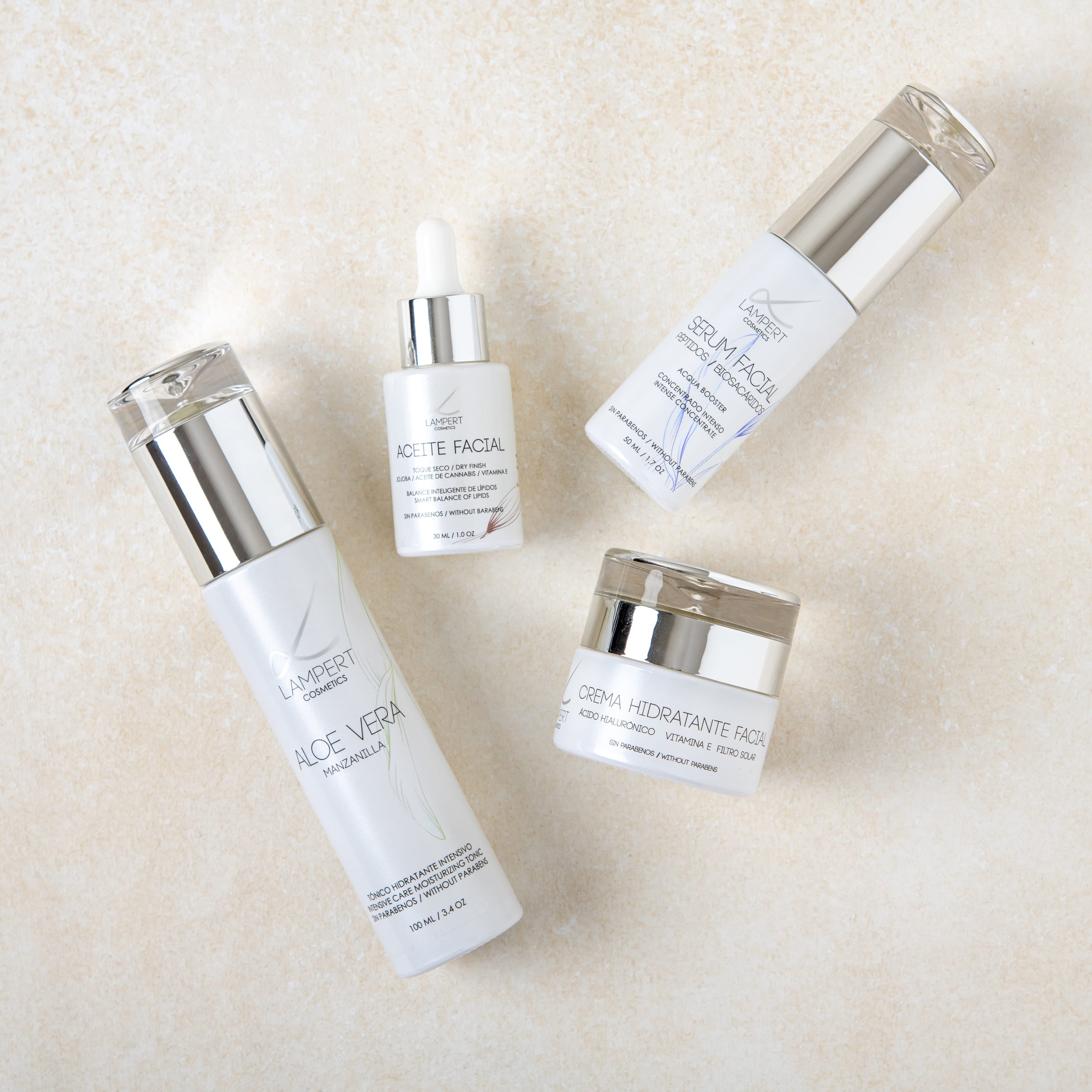 Pack Skincare Hidratante: Tónico Aloe Vera, Aceite Facial, Sérum y Crema