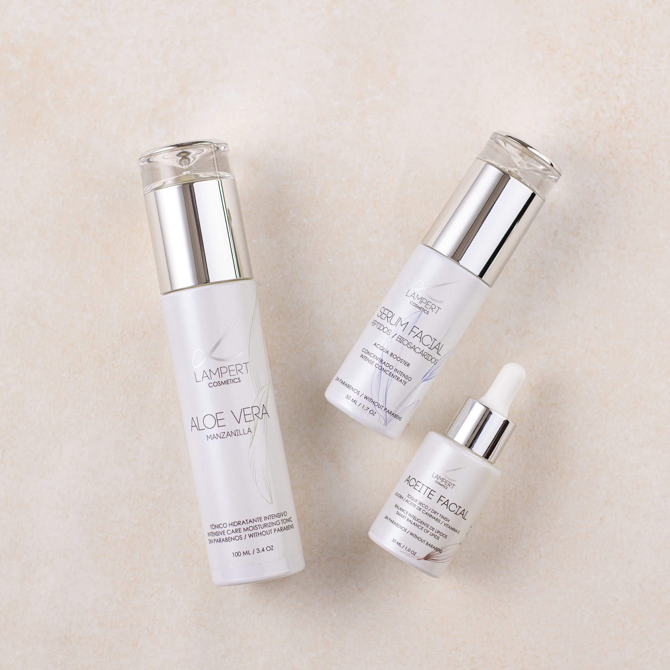 Skincare Silver Pack + Estuche de Regalo: Tónico Aloe Vera, Aceite Facial y Sérum