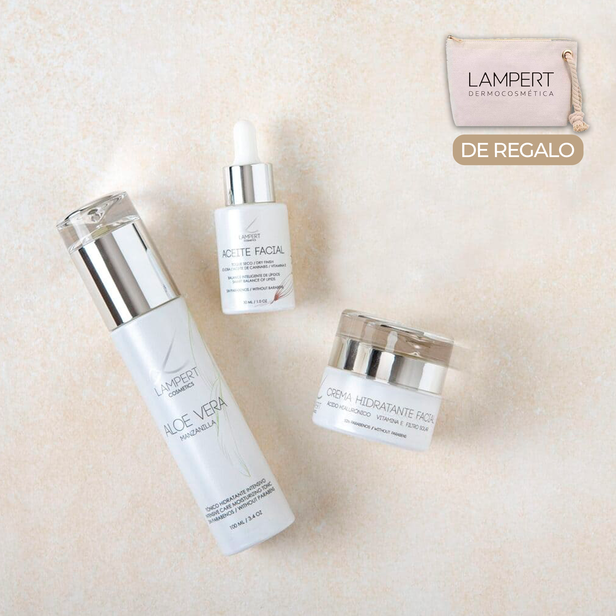 Pack Skincare Beauty + Estuche de Regalo: Tónico, Crema y Aceite Facial