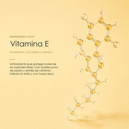 Vitamina E, ingrediente clave del Aceite Facial Lampert