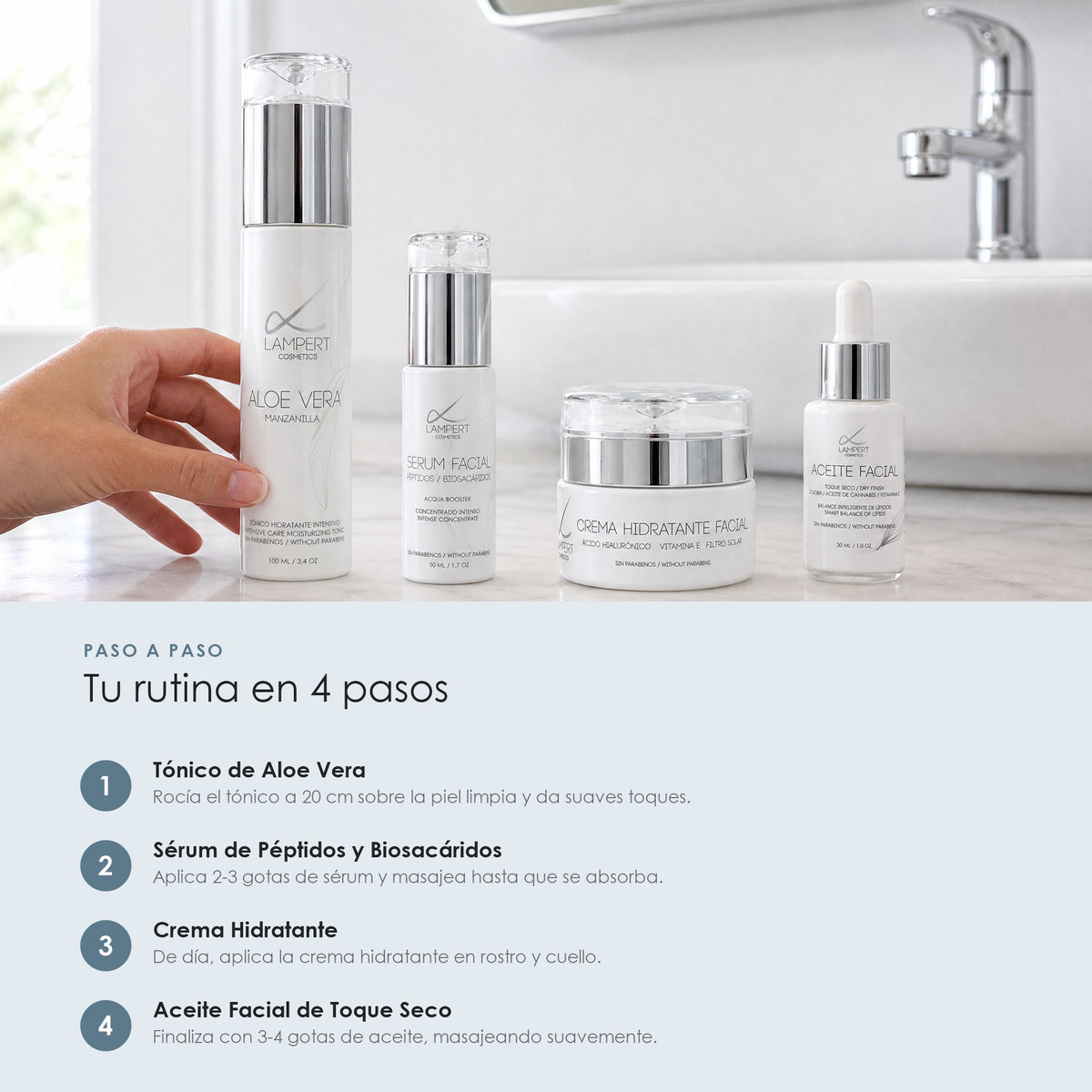 Rutina paso a paso Pack Hidratante